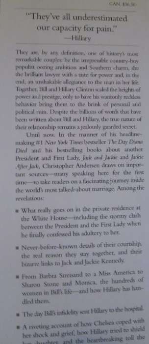 Bill and Hillary - The Marriage - Christopher Andersen - 340 pages