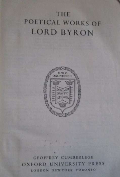 The Poetical Works of Lord Byron