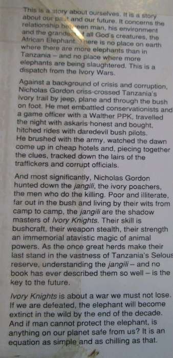 Ivory Knights - Man, Magic and Elephants - Nicholas Gordon - Hardcover - 206 Pages