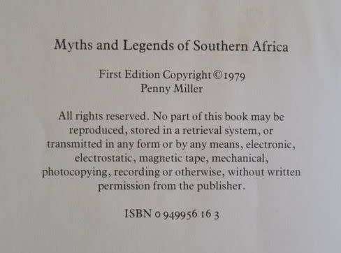 Myths and Legends of Southern Africa - Penny Miller