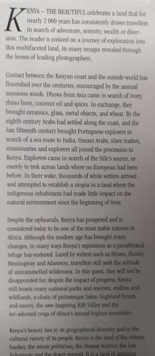 Kenya - The Beautiful - New Holland Publishers - Hardcover - 168 Pages