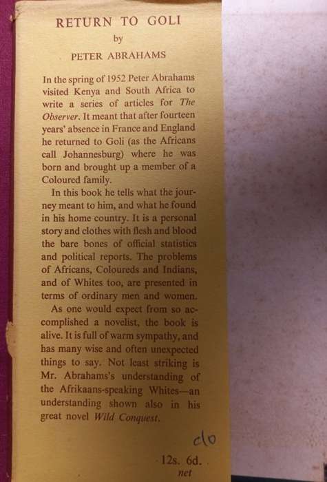 Return to Goli - Peter Abrahams - Hardcover - 224 Pages