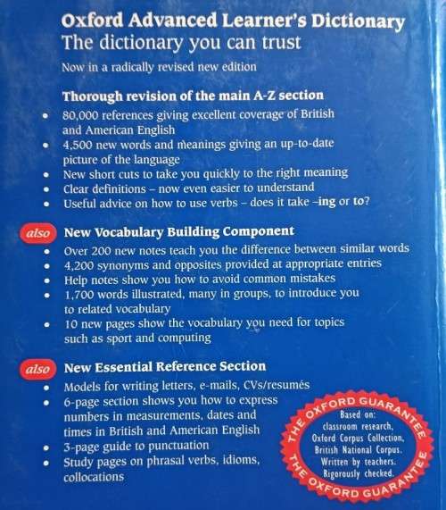 Oxford Advanced Learner`s Dictionary - Softcover - 1200 pages