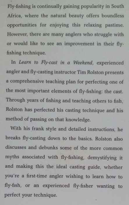 Learn To Fly-Cast - In A Weekend - Tim Rolston - Softcover - 80 pages