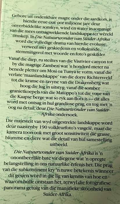 Die Natuurwonder van Suider-Afrika