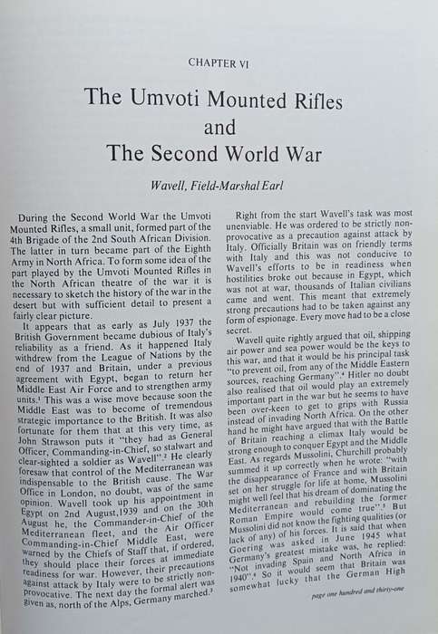 The Umvoti Mounted Rifles 1864-1975 - A.J. du Plessis - Hardcover - 200 Pages