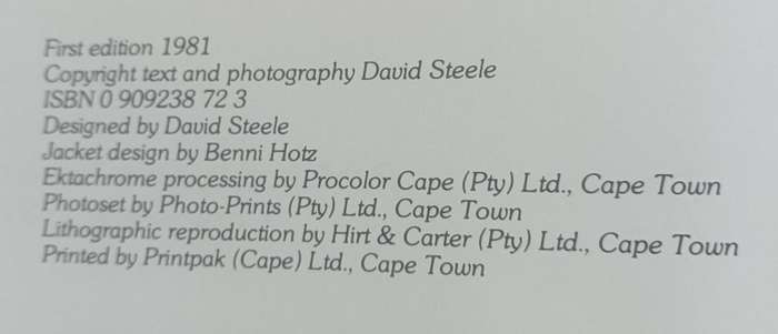 Bushveld Country - David Steele - Hardcover - 133 pages