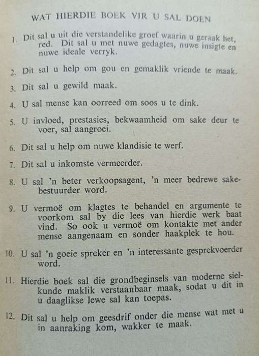 Hoe om Vriende te Maak en Mense te Beinvloed - Dale Carnegie - Hardcover - 266 pages