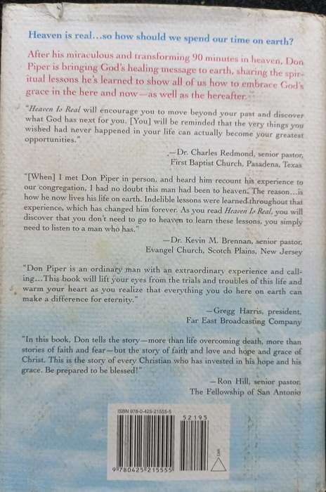 Heaven is Real - Don Piper - Hardcover - 242 pages