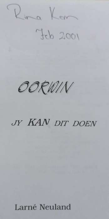 Oorwin Jy Can Dit Doen - Larne Neuland - Softcover - 128 pages