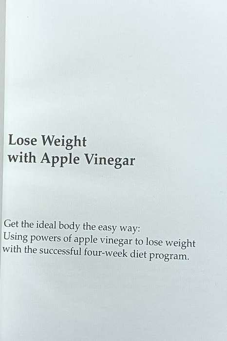 Lose Weight with Apple Cider Vinegar - Softcover - 94 Pages