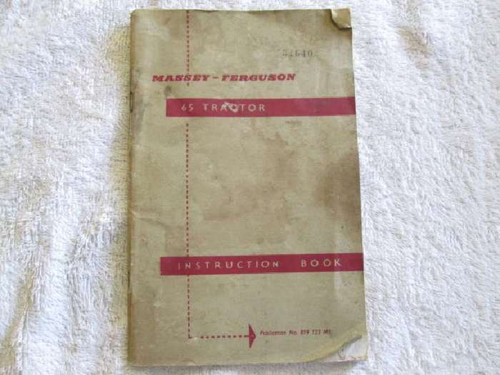 Massey-Ferguson - 65 Tractor - Instruction Book