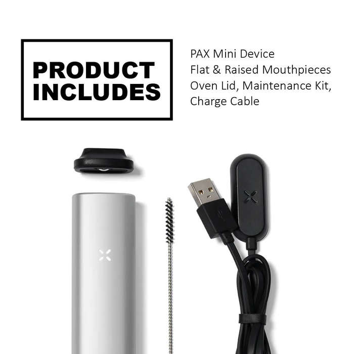 PAX Mini Dry Herb Vaporizer (Silver)