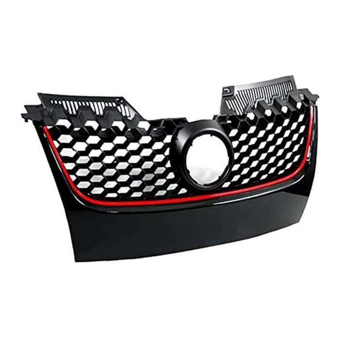 2004 2005 2006 2007 2008 VW GOLF MK5 GTI 04-08 Grille Grill With RED Molding