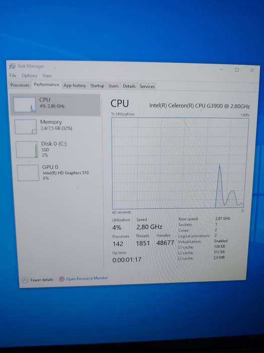 Intel Celeron G3900 ** 6-7th Gen CPU
