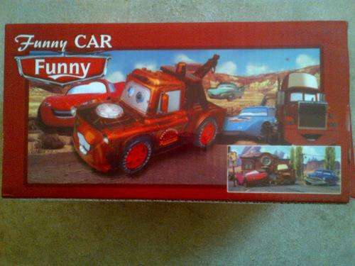 Pixar Cars - Mater musical bump and go car with lights!