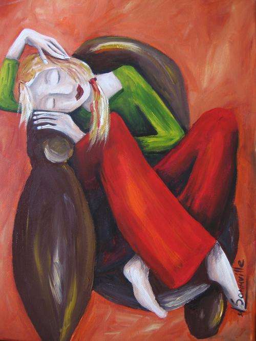 Napping       [400x300mm]     by South African Artist dSomm'ville