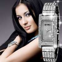 ***BLING!!!******STUNNING LADIES 2012 HIGH FASHION BRACELET WATCH***