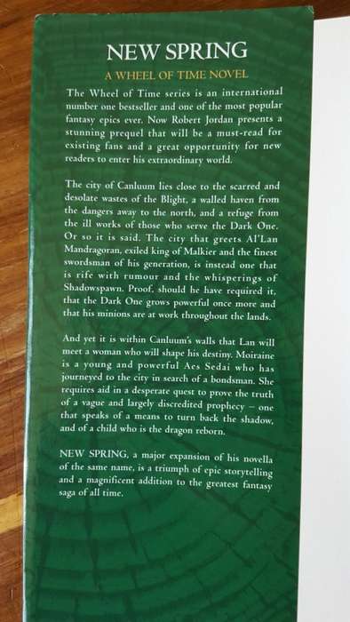New Spring (The Wheel of Time #0) by Robert Jordan - Large Hardcover