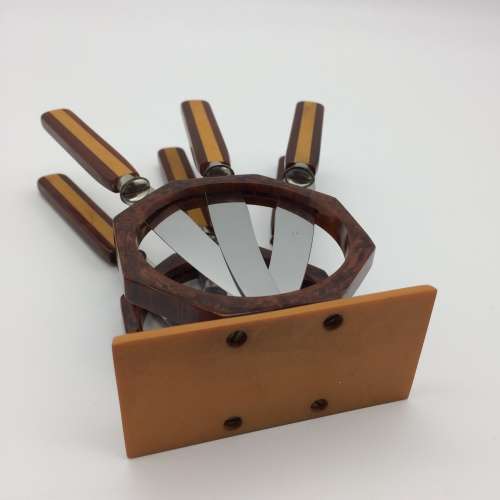 Art Deco Bakelite Fruit Knives and Stand