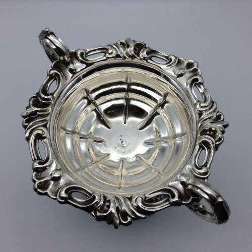 Rare Victorian Silver-Plated Caviar Stand and Cover