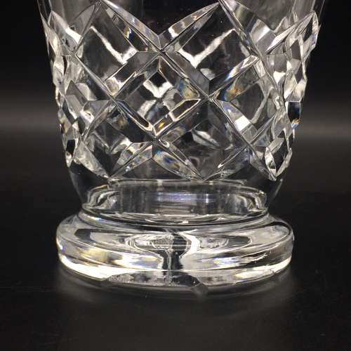 Good Quality `Rose-Cut` Crystal Vase
