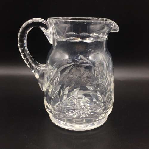 Large Vintage Crystal Water Jug