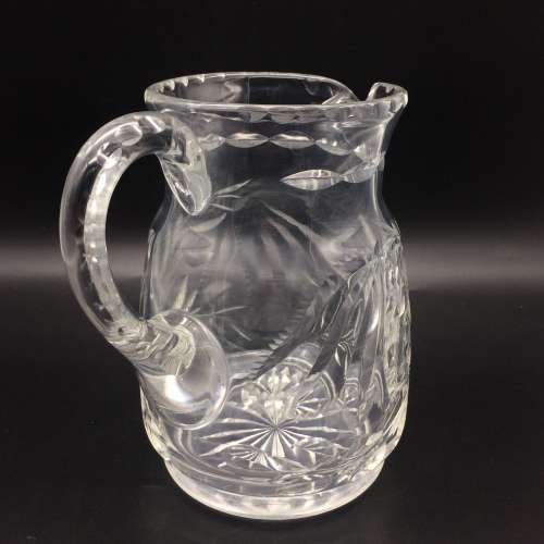 Large Vintage Crystal Water Jug
