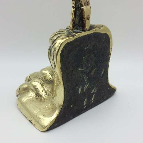 Impressive Antique `Brass Lions Paw` Doorstop (1830 -1860)