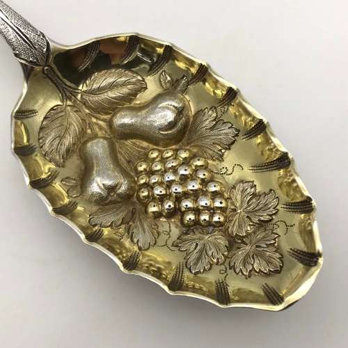 Solid Silver Victorian Berry Spoon (1860)