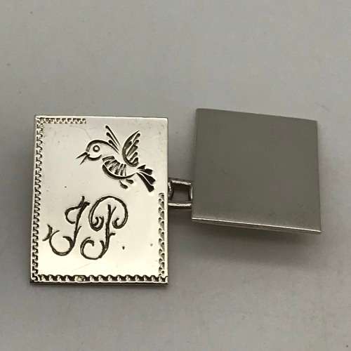 1950`s Sterling Silver Cufflinks (J.P)