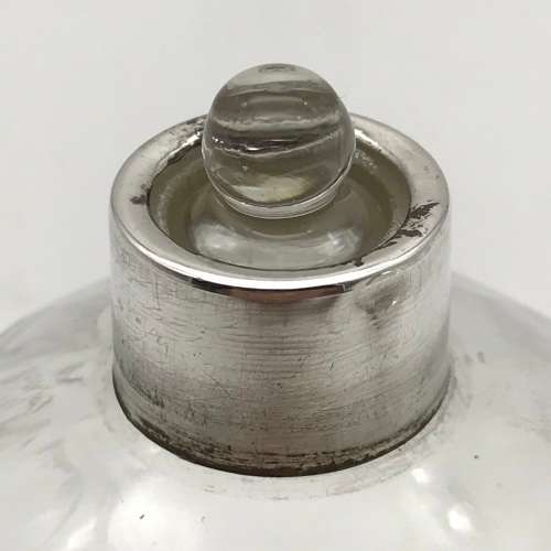 Antique Silver & Crystal Perfume Bottle (1920)