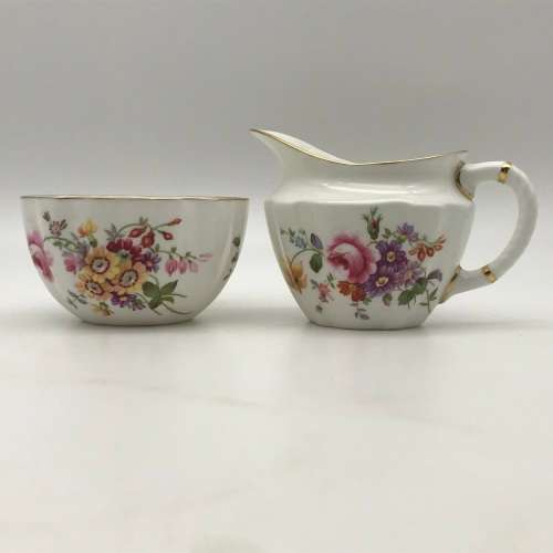 Early Royal Crown Derby `Posies` Tea Set for Two