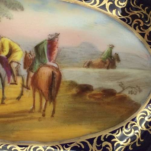 Antique Hand-Painted Vienna Porcelain Dish