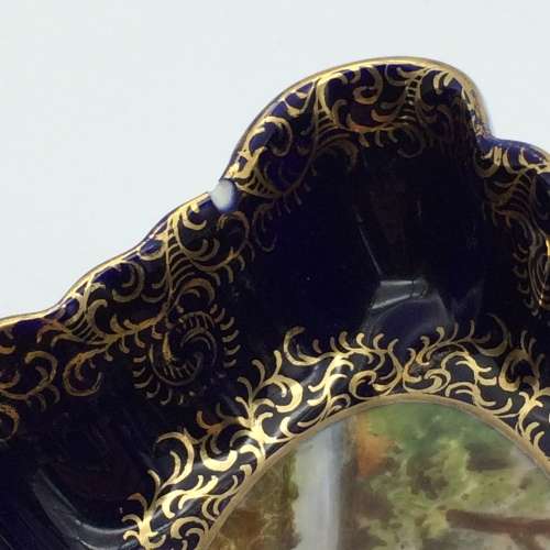 Antique Hand-Painted Vienna Porcelain Dish