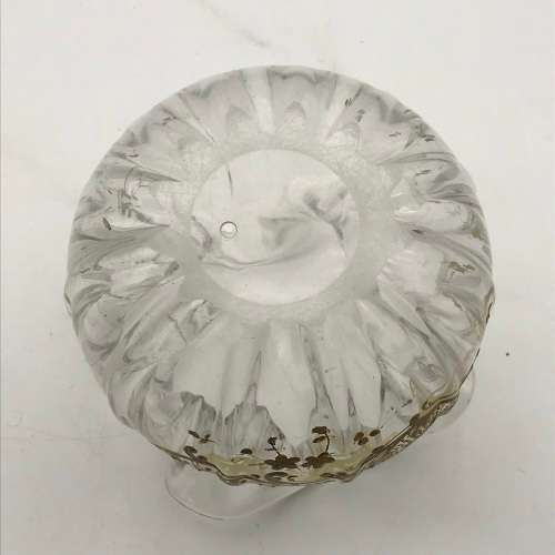 Victorian `Gilt Decorated - Handkerchief` Glass Vase