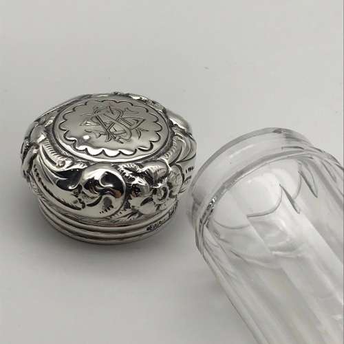 Victorian Silver Topped Hat-Pin Jar (1898)