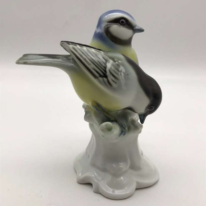 Vintage Collectable German Bird, Crystal Teddy Bear & Bunny Trinket Box