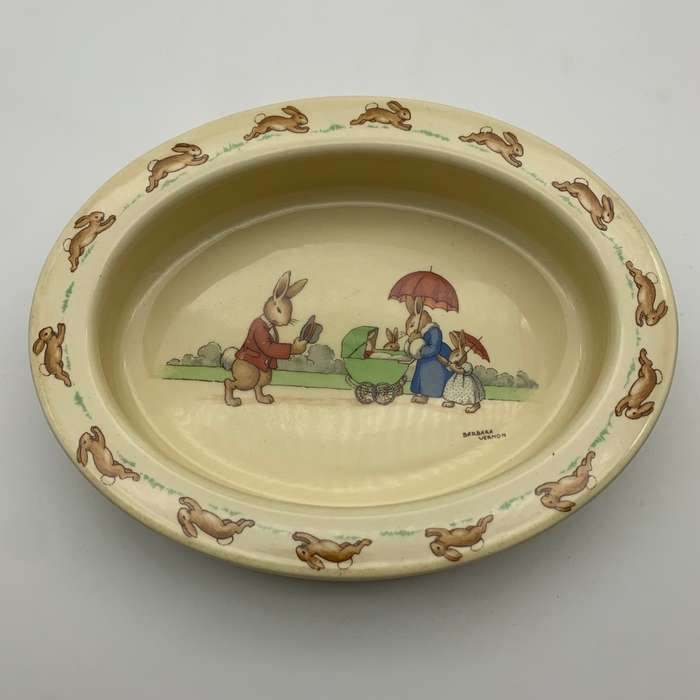 Signed R/Doulton `Bunnykins` Porridge Bowl