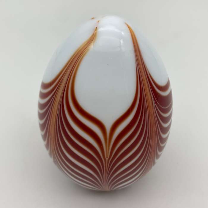 Early Art Glass `Feather` Paperweight
