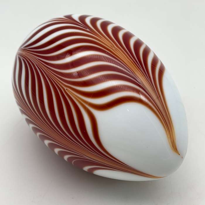 Early Art Glass `Feather` Paperweight