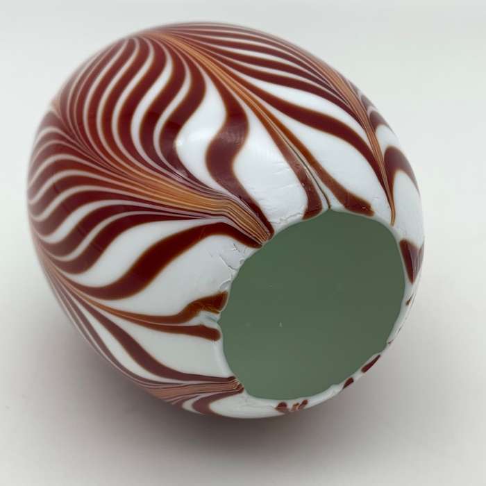 Early Art Glass `Feather` Paperweight