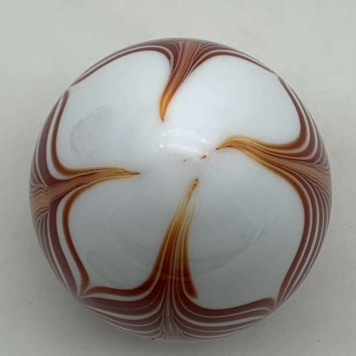 Early Art Glass `Feather` Paperweight