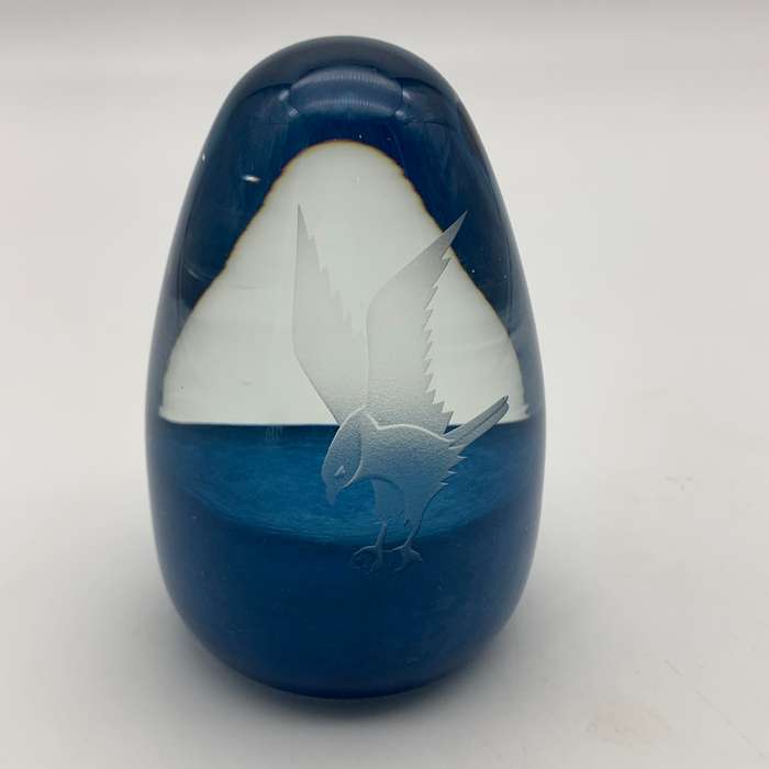 Vintage Caithness `Fish Eagle` Glass Paperweight
