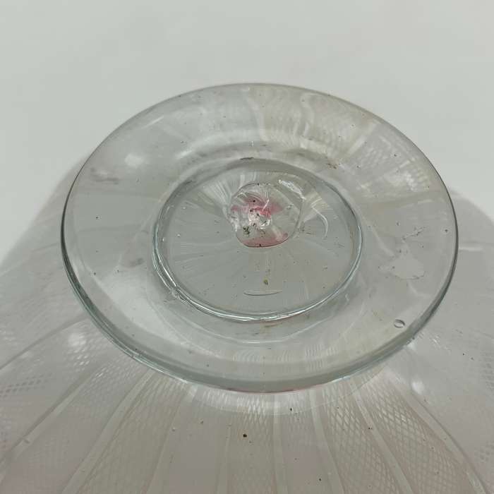 Early `Murano Lattice` Art Glass Finger Bowl (Salviati)