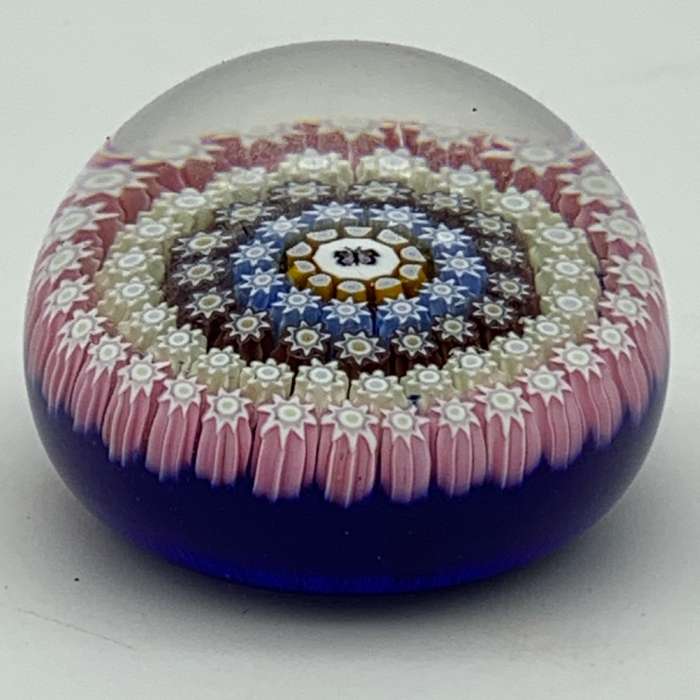 Vintage `Perthshire` Glass Paperweight (Signed)