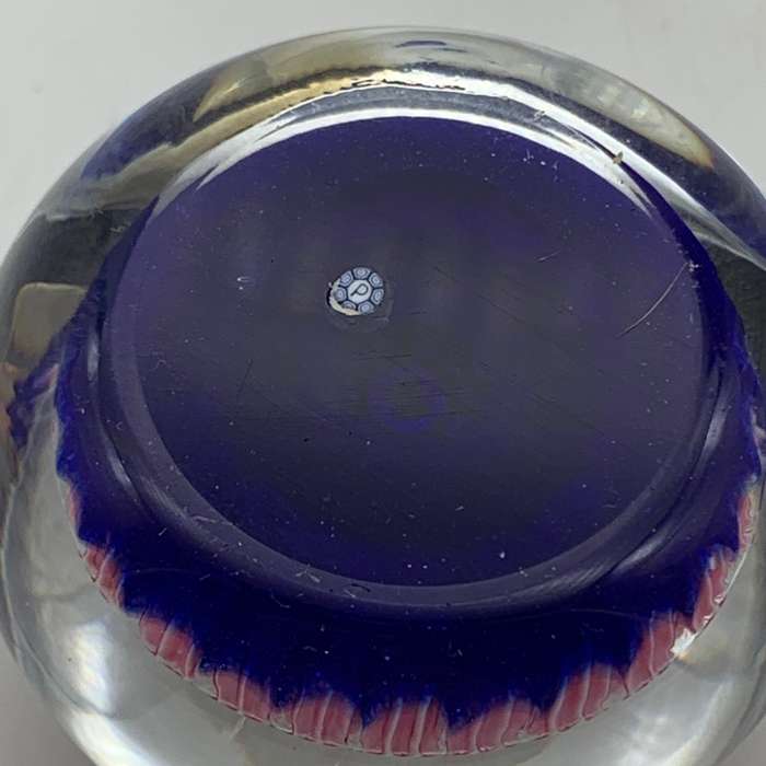 Vintage `Perthshire` Glass Paperweight (Signed)