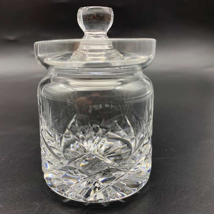 Vintage `Brierley` Cut-Crystal Mustard Pot
