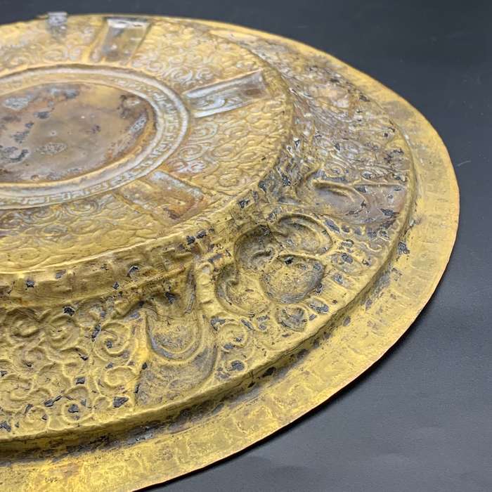 Antique Brass & Copper `Kirtimukha - Chepu` Wall Plate