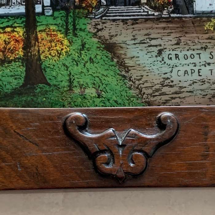 Antique Groote Schuur (Reverse Painting on Glass)